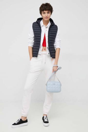 Спортивные штаны Tommy Hilfiger цвет бежевый однотонные Спортивные штаны Tommy Hilfiger цвет бежевый однотонные