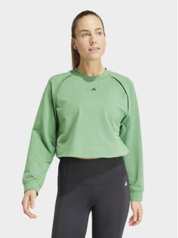 adidas Технічний світшот Power IT9198 Зелений Loose Fit adidas Технічний світшот Power IT9198 Зелений Loose Fit