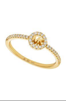 Серебряное кольцо с позолотой Michael Kors
