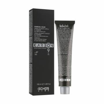 Крем-краска для волос с активированным углем Echosline Karbon 9 Charcoal Color CB 9 Extra Light Charcoal Blonde, 100 мл Крем-краска для волос с активированным углем Echosline Karbon 9 Charcoal Color CB 9 Extra Light Charcoal Blonde, 100 мл