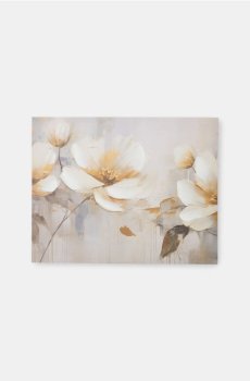 Декоративна картина на стіну 3D з квітковим мотивом - різнобарвний