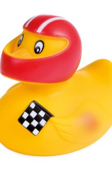 Игрушка для купания Canpol Babies Утенок Хоккеист, с рождения, 8*10*7 см (2/992_red)