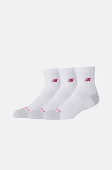 Белые носки Active PQ (3 пары) Белый 35-38 New Balance AC69122WT