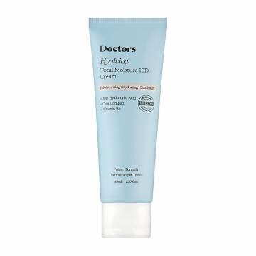 Увлажняющий крем для лица Doctors Hyalcica Total Moisture 10D Cream с 10 формами гиалуроновой кислоты и центеллой, 80 мл