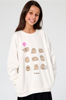 Світшот crewneck Pusheen the Cat - кремовий