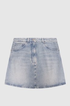 Детская голубая джинсовая юбка