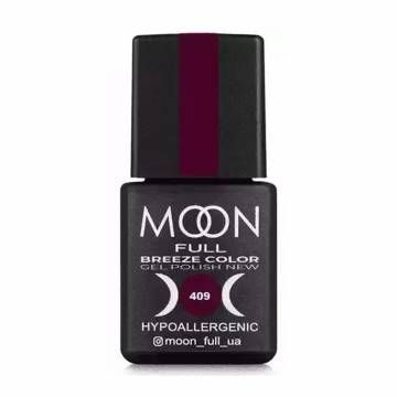 Гель-лак для ногтей Moon Full Breeze Color Gel Рolish 409 Темно-малиновый, 8 мл Гель-лак для ногтей Moon Full Breeze Color Gel Рolish 409 Темно-малиновый, 8 мл