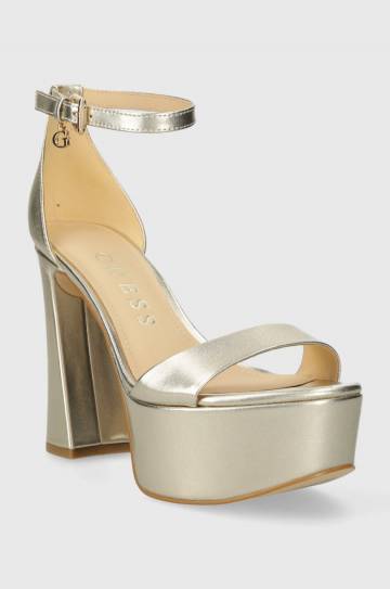 Кожаные сандалии Guess IDAS цвет золотой FLJIDS LEP03 Кожаные сандалии Guess IDAS цвет золотой FLJIDS LEP03