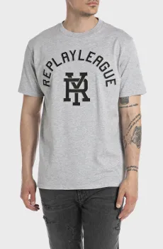 Мужская серая футболка Серый S Replay M6806 .000.23608P