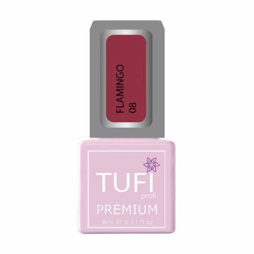Гель-лак для ногтей Tufi profi Premium Flamingo 08 Ягодный десерт, 8 мл Гель-лак для ногтей Tufi profi Premium Flamingo 08 Ягодный десерт, 8 мл