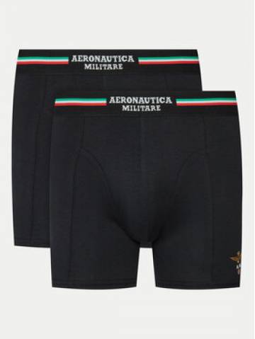 Aeronautica Militare Набір з 2 пар боксерів AM1UBX002 Чорний Aeronautica Militare Набір з 2 пар боксерів AM1UBX002 Чорний