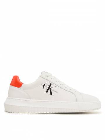 Calvin Klein Jeans Снікерcи Chunky Cupsole Mono Lth YM0YM00681 Білий Calvin Klein Jeans Снікерcи Chunky Cupsole Mono Lth YM0YM00681 Білий