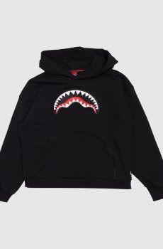 Детское черное худи Bear in the Pocket