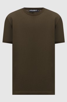 Зеленая футболка с нашивкой логотипа