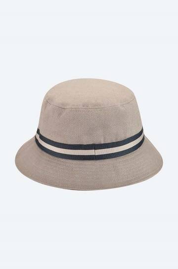 Шляпа из хлопка Kangol Stripe Lahinch цвет синий хлопковый K4012SP.GREY-GREY Шляпа из хлопка Kangol Stripe Lahinch цвет синий хлопковый K4012SP.GREY-GREY