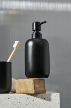 Керамічний дозатор для мила - чорний