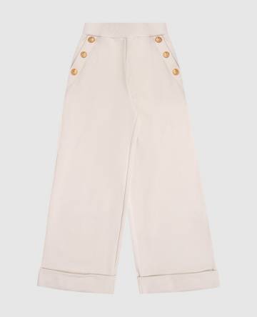 Детские брюки с отворотами