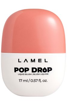 Жидкие румяна для лица LAMEL Make Up Pop Drop Liquid Blush 01, 17 мл