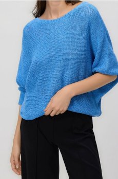 Reserved - Гладкий джемпер - світло-блакитний - 629HO-50X