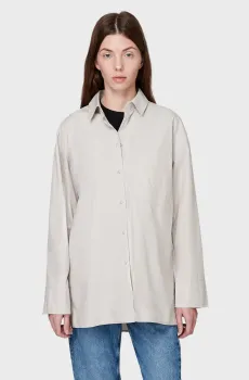 Женская бежевая рубашка Бежевый L PRPY PWWVSHUA017