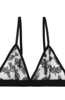 Cropp - Бюстгальтер з декоративними прозорими деталями - чорний