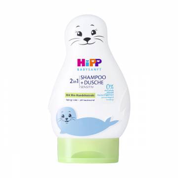 Детский шампунь и гель для купания HIPP Babysanft, 200 мл Детский шампунь и гель для купания HIPP Babysanft, 200 мл