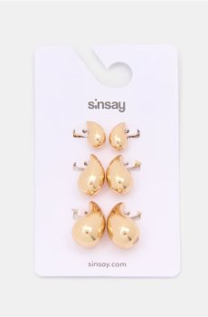 Набір золотих сережок - золотий