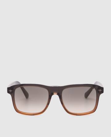 Коричневые солнцезащитные очки с эффектом градиента