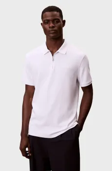 Мужское белое поло SUPIMA Белый M Calvin Klein LV04LE255G