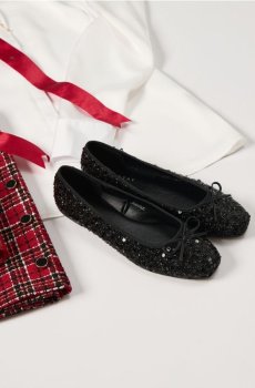 Балетки - чорний