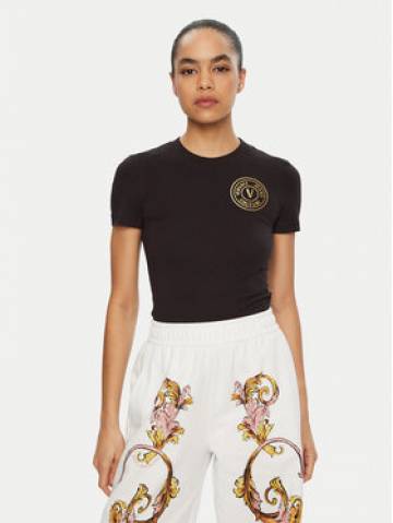 Versace Jeans Couture Футболка 78HAHT00 Чорний Regular Fit Versace Jeans Couture Футболка 78HAHT00 Чорний Regular Fit