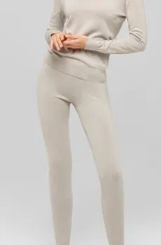 Женские серые шелковые леггинсы Серый 40 MARC&ANDRE W21-00SC111