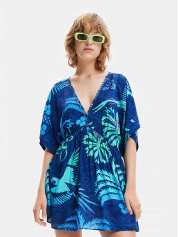 Desigual Літня сукня 23SWMW18 Cиній Regular Fit Desigual Літня сукня 23SWMW18 Cиній Regular Fit
