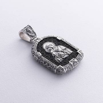 Серебряный кулон "Богородица Дево - Молитва" (эбеновое дерево) 1230 Серебряный кулон "Богородица Дево - Молитва" (эбеновое дерево) 1230