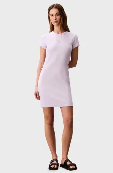 Женское сиреневое платье MONOLOGO Сиреневый XS Calvin Klein Jeans LV047F241G