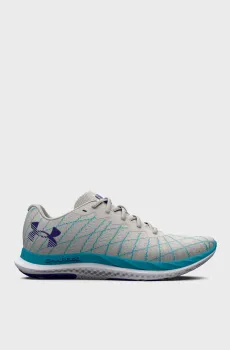 Женские серые кроссовки UA W Charged Breeze 2 Серый 6 Under Armour 3026142-101