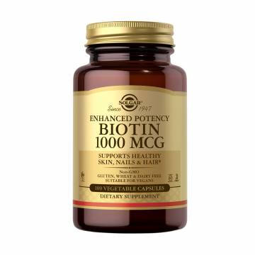 Биотин Solgar Biotin 1000 мкг, 100 капсул Биотин Solgar Biotin 1000 мкг, 100 капсул