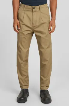 Мужские бежевые брюки Pleated Бежевый 36-32 G-Star RAW D24543,D967