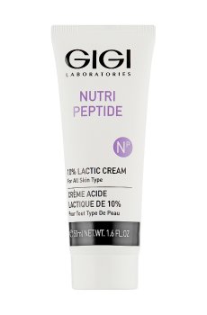 Пептидный крем Gigi Nutri-Peptide 10% Lactic Cream для всех типов кожи лица, с 10% молочной кислотой, 50 мл