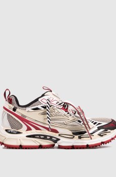 Бежевые кроссовки OW BE RIGHT BACK с патчем логотипа