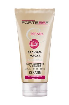 Восстанавливающая бальзам-маска FORTESSE Repair & Protect Balm Mask для поврежденных волос, 200 мл
