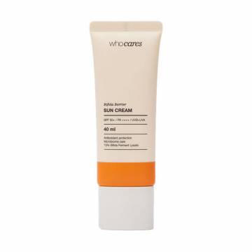 Солнцезащитный крем для лица Who Cares Bifida Barrier Sun Cream SPF 50+ с антиоксидантной защитой, 40 мл Солнцезащитный крем для лица Who Cares Bifida Barrier Sun Cream SPF 50+ с антиоксидантной защитой, 40 мл