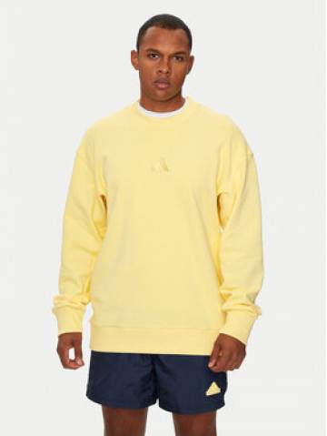 adidas Світшот ALL SZN French Terry IY6549 Жовтий Loose Fit adidas Світшот ALL SZN French Terry IY6549 Жовтий Loose Fit