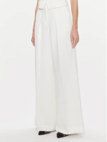 KARL LAGERFELD Штани палаццо 240W1006 Білий Relaxed Fit KARL LAGERFELD Штани палаццо 240W1006 Білий Relaxed Fit