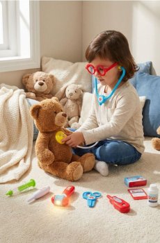 Іграшка - Набір лікаря - різнобарвний