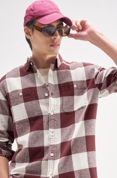HIGHLANDER Men Buffalo Checks Checked Casual Shirt