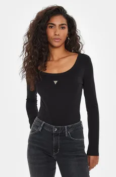 Женское черное боди Черный XS Guess V4YP07.J1314;JBLK