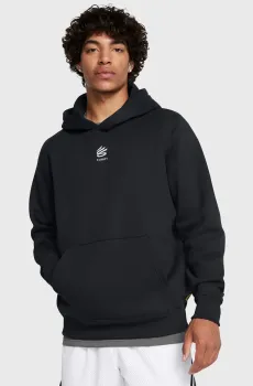 Мужское черное худи Curry Splash Hoodie Черный S Under Armour 1387096-001