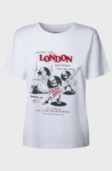 Женская белая футболка BALBINA Белый XS Pepe Jeans PL5000010