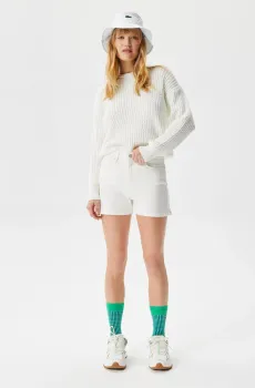 Женские белые шорты Белый 30 Lacoste FF030404B